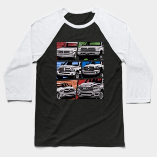 Pick up Truck Generations Baseball T-Shirt